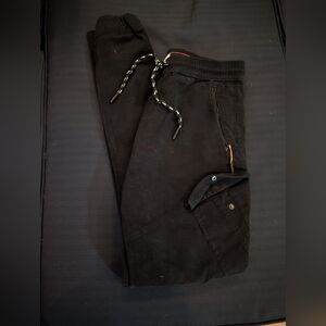 Across The Pond Black Jogger Pants‎ Size Medium